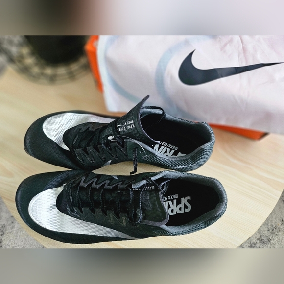 New Nike Zoom Rival Sprinter Black Silver Men's Shoes Size 13. - Picture 8 of 13